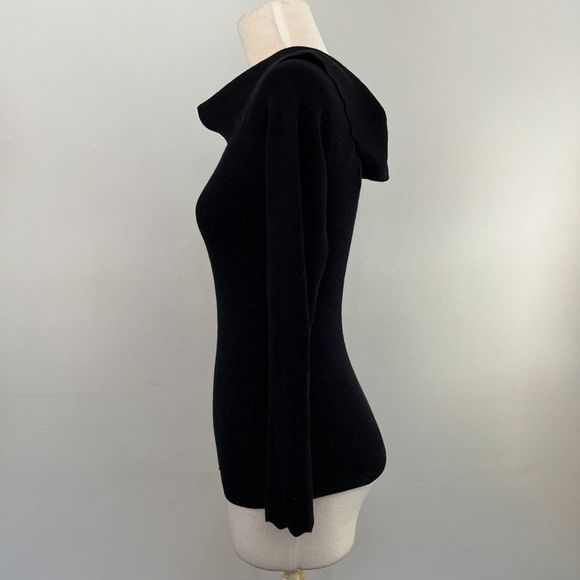 NWT TAHARI Black Off The Shoulder Sweater‎ (XS) - Picture 4 of 7
